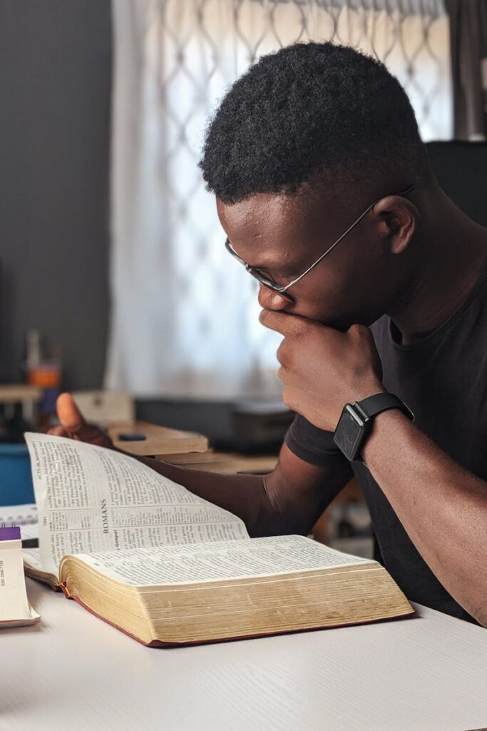 Man Reading a Book